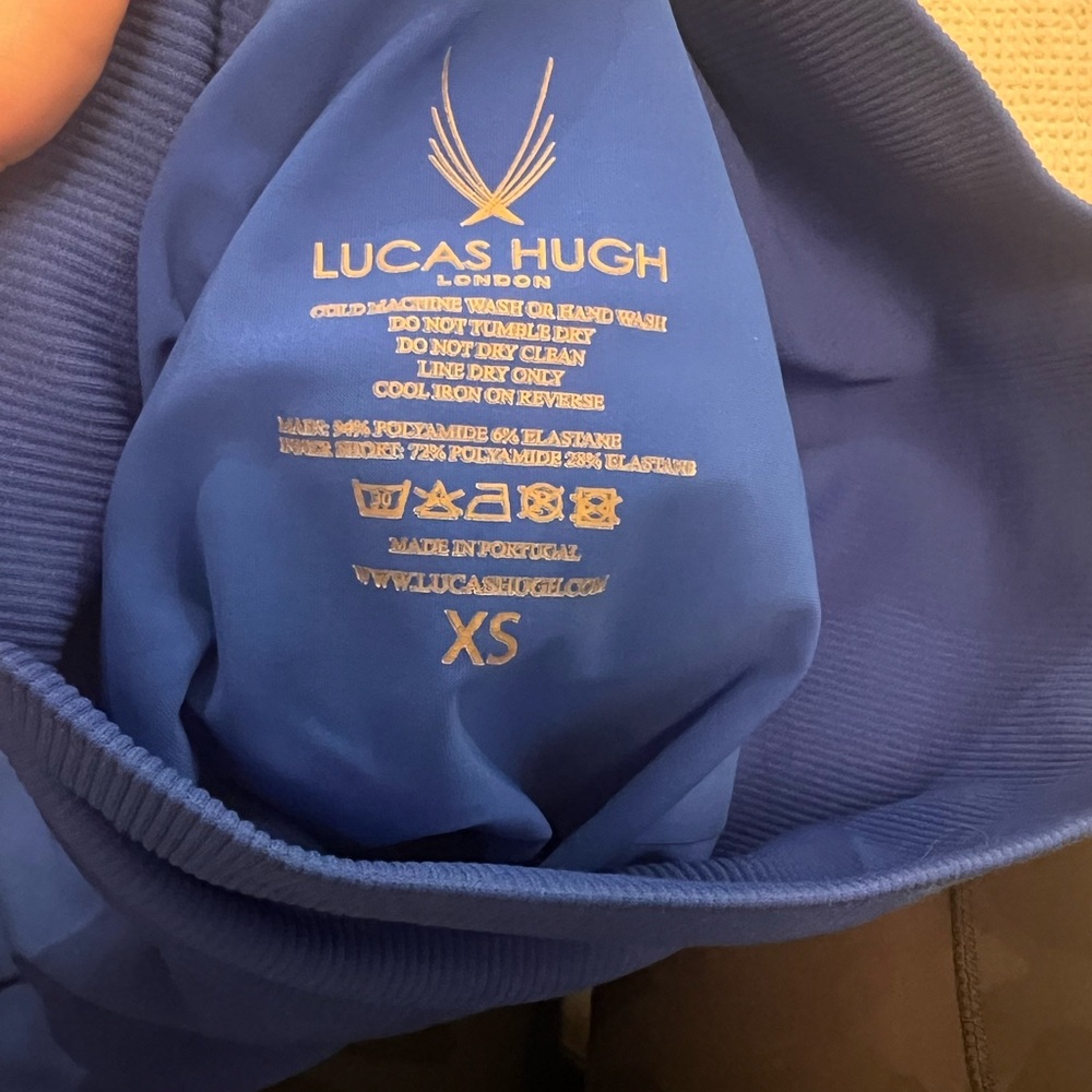 Lucas Hugh royal blue XS leggings built in underwear - Picture 3 of 4
